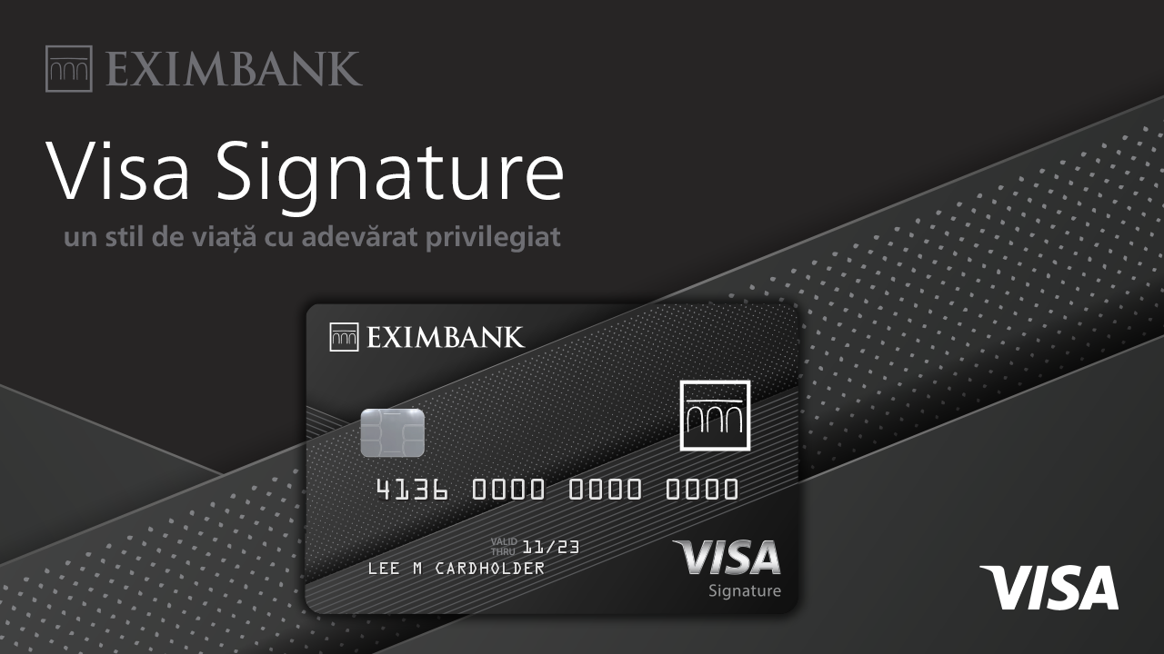 EXIMBANK запускает новинку - премиальную карту Visa SIGNATURE